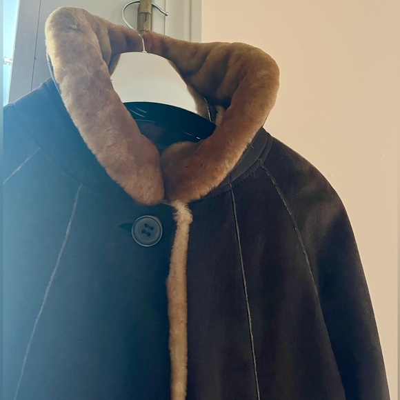 Opifix women’s shearling sheepskin coat, made in Italy. Size EU 40- US 8/10 - Picture 13 of 14